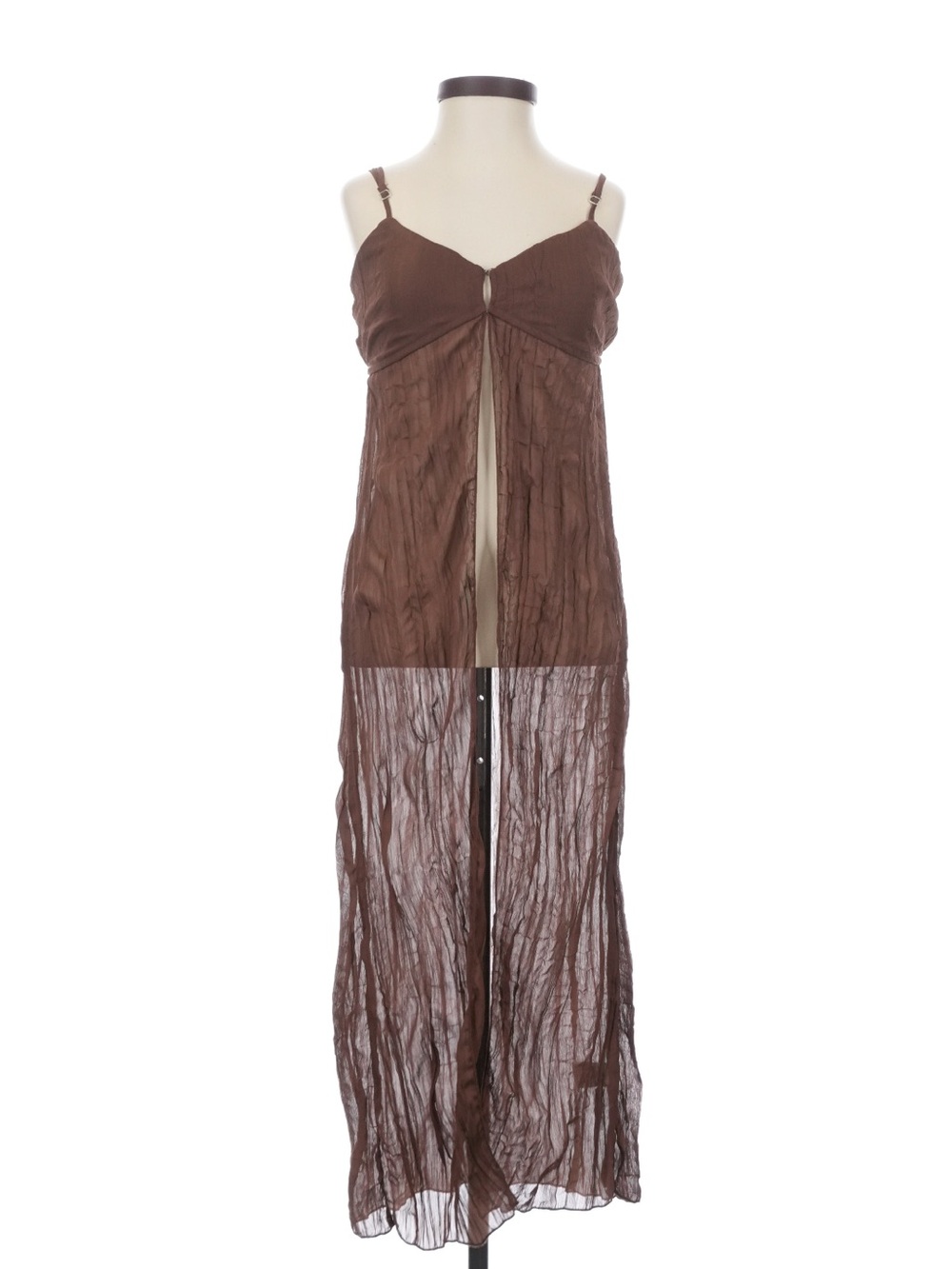 12th Tribe Mischa Brown Longline Cami Top in Brown - Size XS - Picture 9 of 14